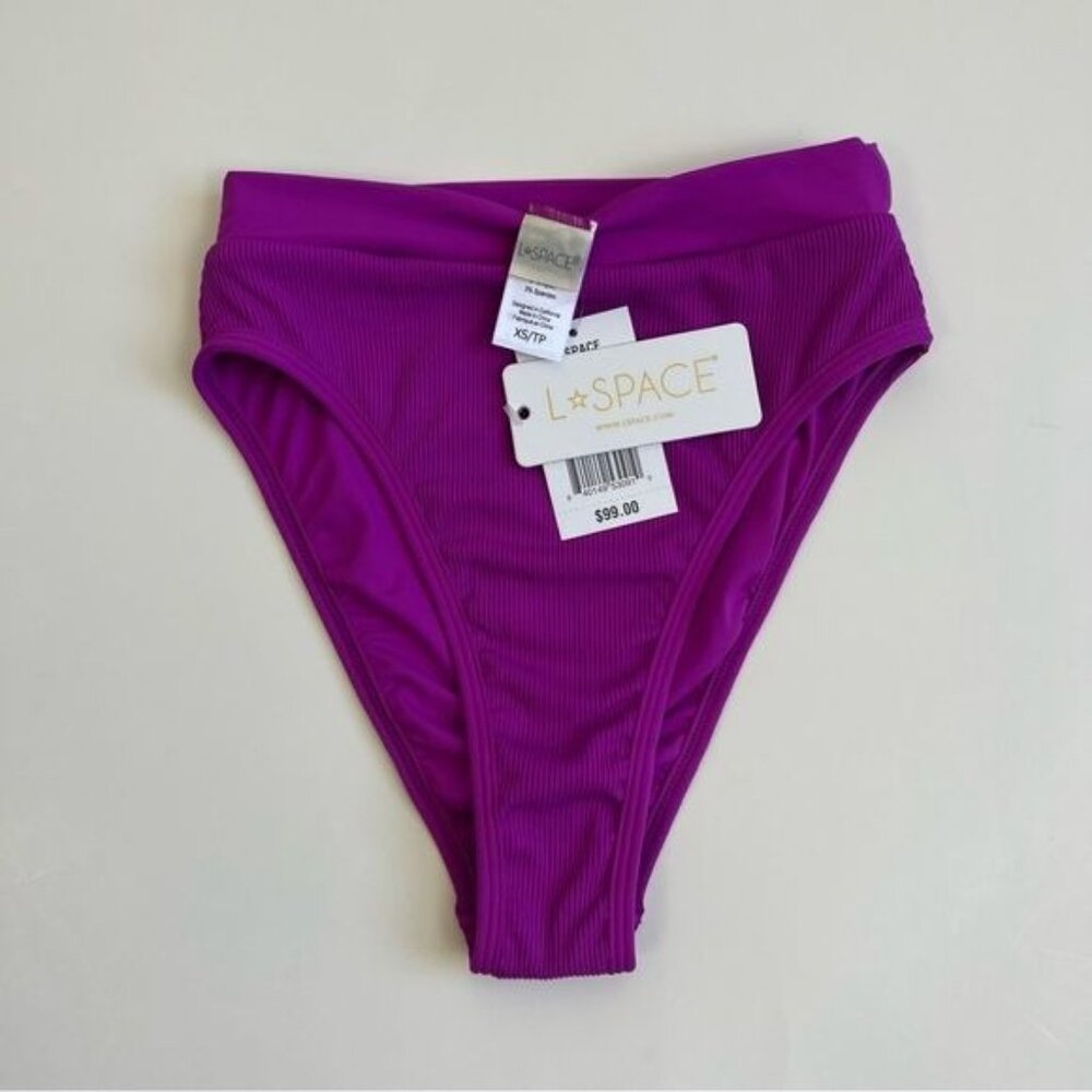 L*Space Bikini Bottom Frenchi Ribbed Bitsy - XS